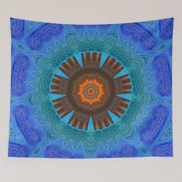 Item preview, *LUMINOUS CONCERTO FOR A NINE-POINTED STAR, IN OCEAN MOON - BAHA'I SIGN - UNITY IN DIVERSITY - BAHA'I WORLD PEACE - UNIVERSAL LOVE - WORLD CITIZEN* designed and sold by Ralek.