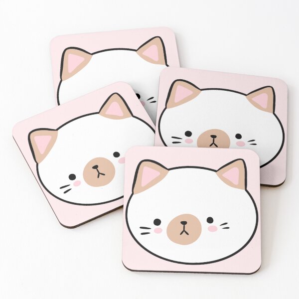 Item preview, Cute little cat face illustration  designed and sold by Yarafantasyart.