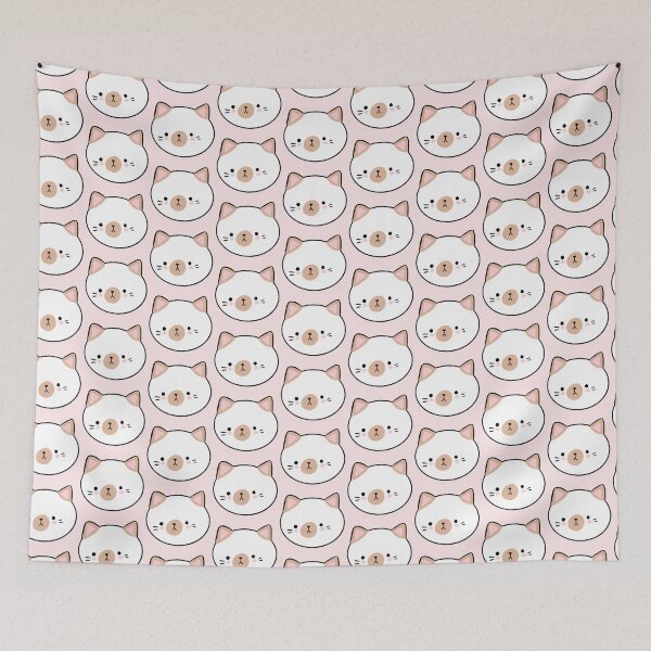 Item preview, Cute little cat face illustration  designed and sold by Yarafantasyart.
