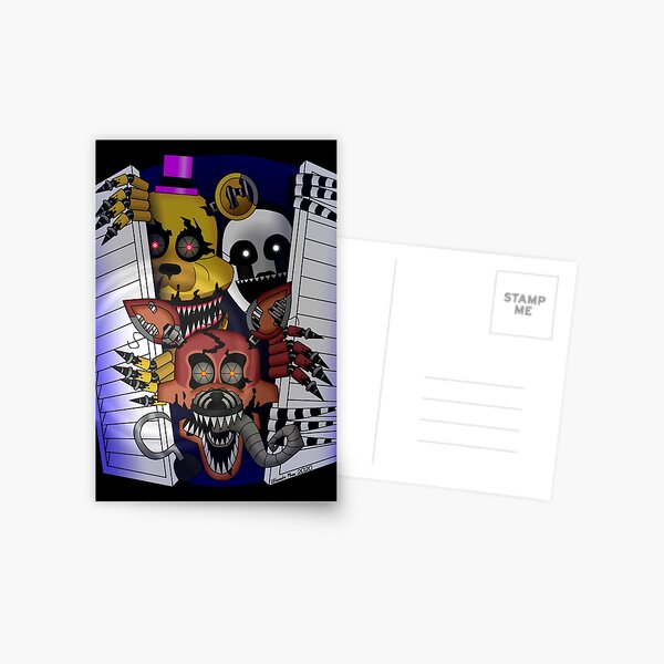 FNAF 4 Nightmare Animatronics Postcard for Sale by ladyfiszi