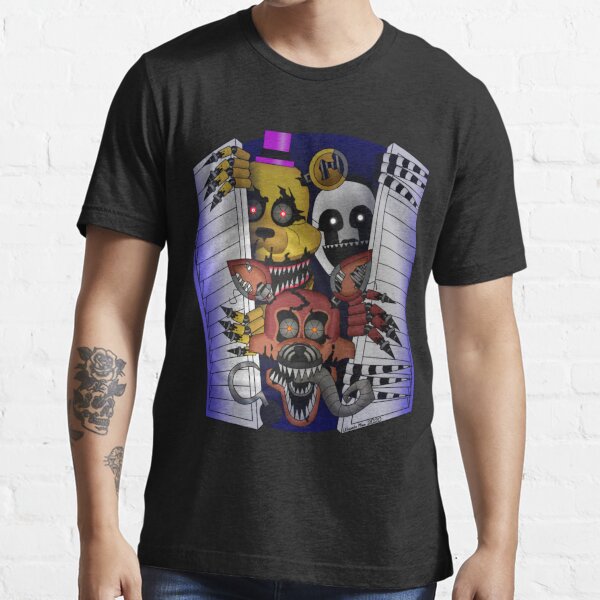 Five Nights At Freddy's Animatronics Character Art Boy's Red T-shirt :  Target