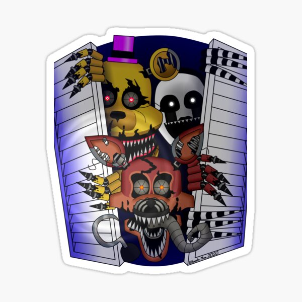 Five Nights at Freddy&amp;#39;s 4 - Nightmare BB Sticker for Sale by  Jobel