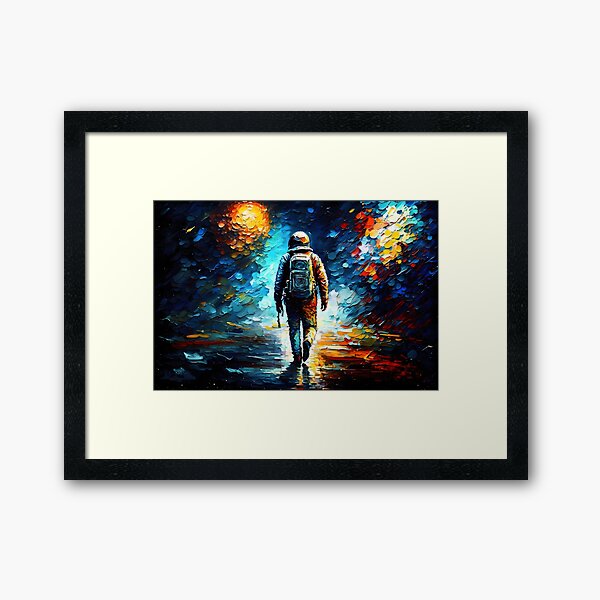 Item preview, Astronaut Alone in Space Galaxy - Leonid Afremov Inspired designed and sold by Jordan Bell.