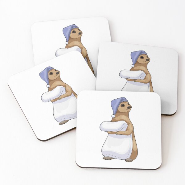 Item preview, Meerkat Sleeping Nightcap designed and sold by Snabdesign84.