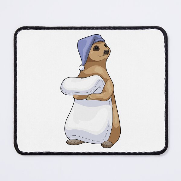 Item preview, Meerkat Sleeping Nightcap designed and sold by Snabdesign84.