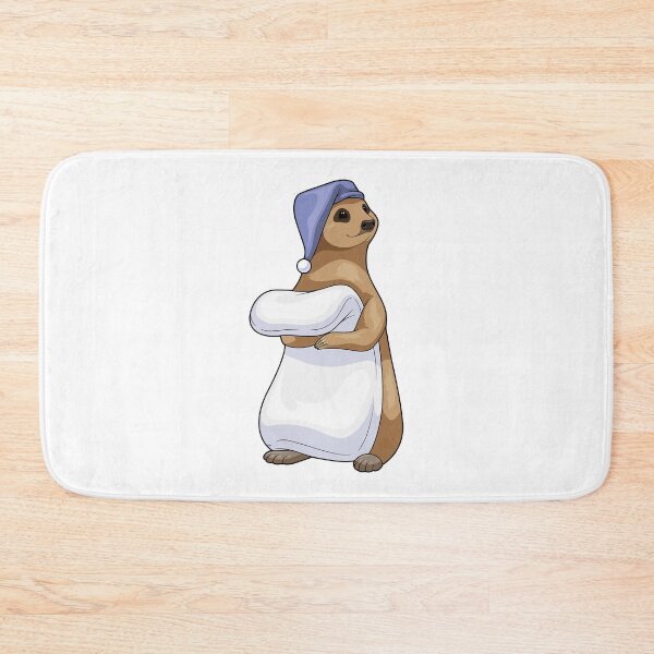 Item preview, Meerkat Sleeping Nightcap designed and sold by Snabdesign84.