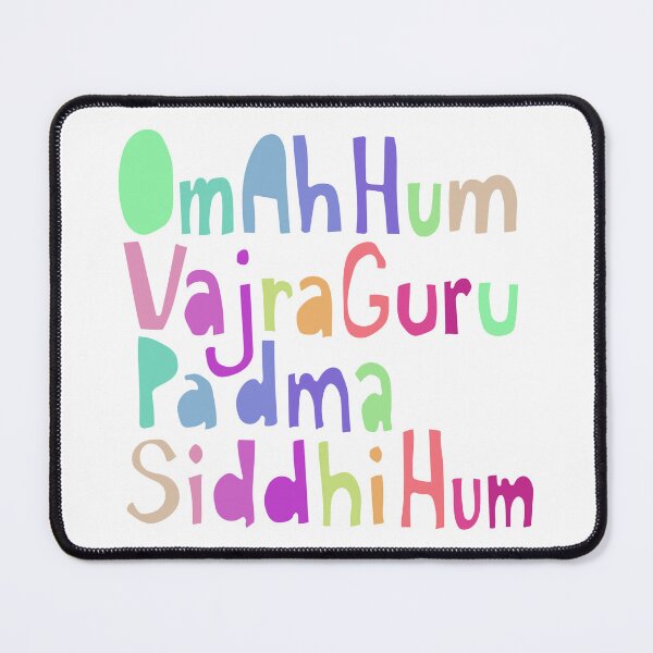Item preview, Om Ah Hum Vajra Guru Padma Siddhi Hum Guru Rinpoche Color designed and sold by wordznart.