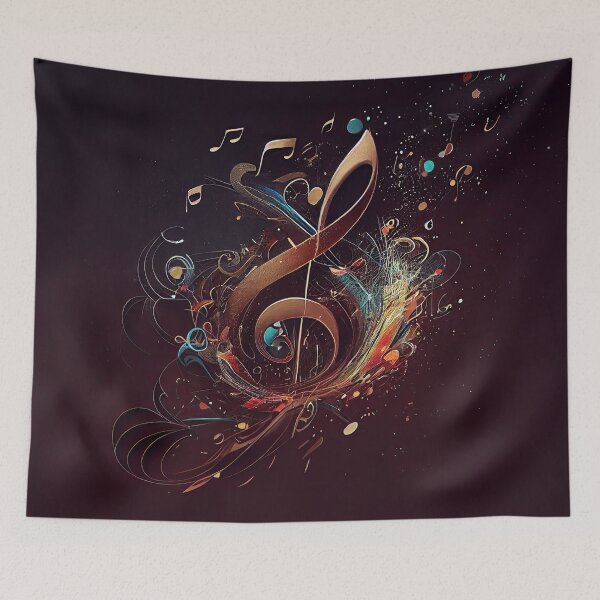 Item preview, Fluid Treble Clef designed and sold by Apricoth311.