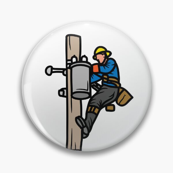 Item preview, Electrical Lineman | Electrician at Work| Electrical Engineering Art designed and sold by EngineersArt.