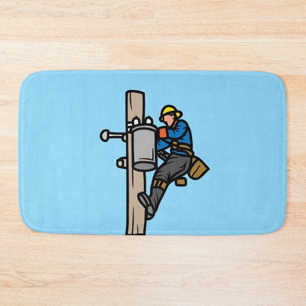 Item preview, Electrical Lineman | Electrician at Work| Electrical Engineering Art designed and sold by EngineersArt.