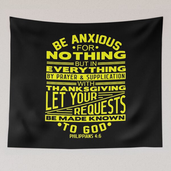 Item preview, Be Anxious For Nothing Philippians 4:6 designed and sold by plushism.