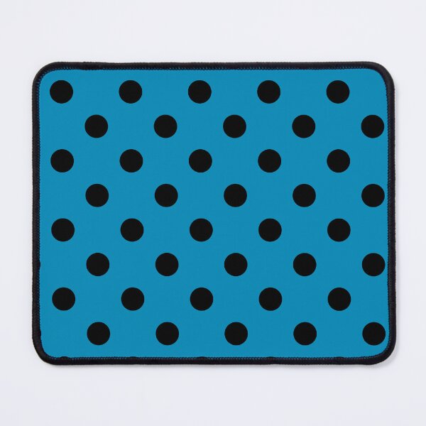 Item preview, Black Polka Dots On Blue designed and sold by POLKAIWERX.