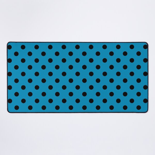 Item preview, Black Polka Dots On Blue designed and sold by POLKAIWERX.