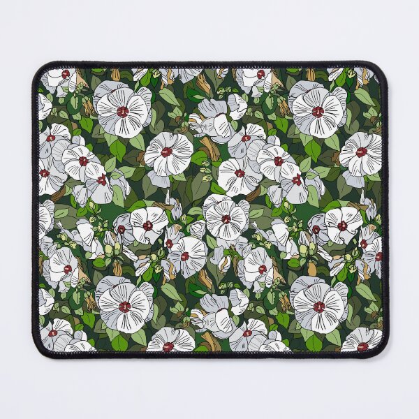 Item preview, White Hibiscus Garden - small print designed and sold by Colleen Macomber.