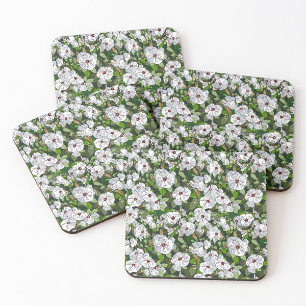 Item preview, White Hibiscus Garden - small print designed and sold by Colleen Macomber.