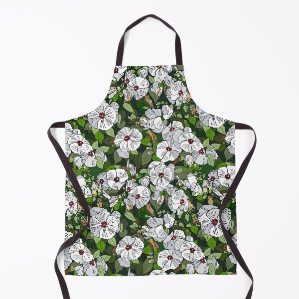 Item preview, White Hibiscus Garden - small print designed and sold by Colleen Macomber.