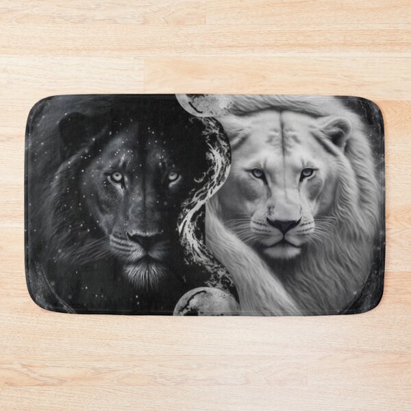 Item preview, Black and white lion designed and sold by Davasgankil.