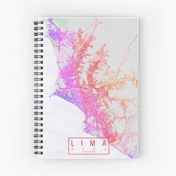 Item preview, Lima City Map of Peru - Colorful designed and sold by deMAP.