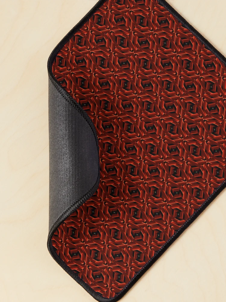Thumbnail 2 of 5, Mouse Pad, Red fire pattern designed and sold by Work of art Shop.