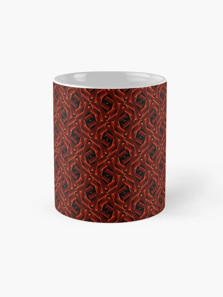 Thumbnail 4 of 6, Coffee Mug, Red fire pattern designed and sold by Work of art Shop.
