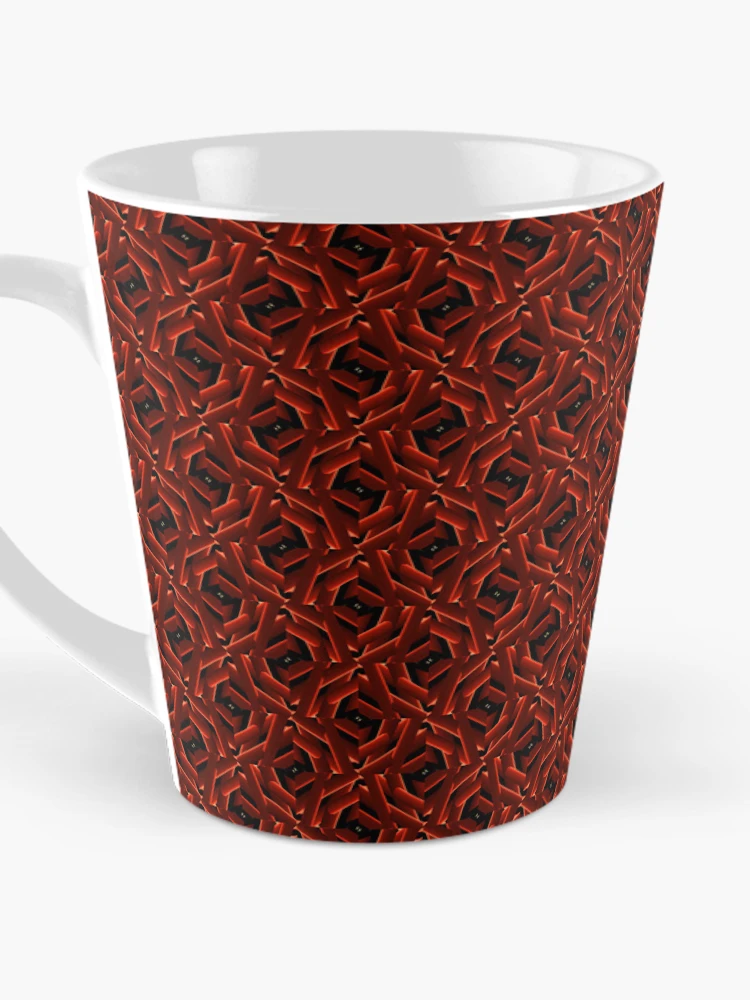 Thumbnail 3 of 4, Coffee Mug, Red fire pattern designed and sold by Work of art Shop.