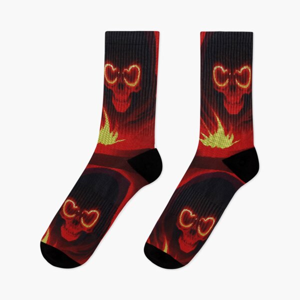 Item preview, Flaming Glowing Skull 8-bit Pixel Art designed and sold by PixelDripped.