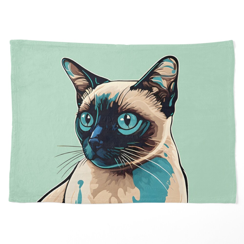 A siamese cat. Mask for Sale by Warehouse46