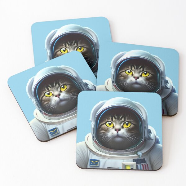 Item preview, Astronaut Space Cat designed and sold by purrestrial-co.