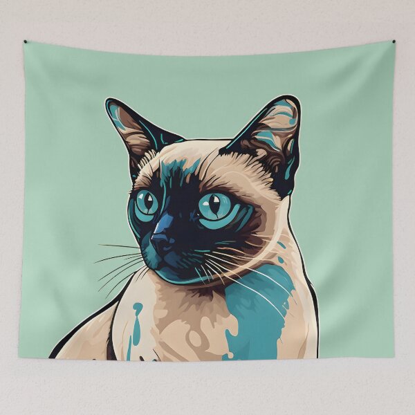 Item preview, A siamese cat. designed and sold by Warehouse46.