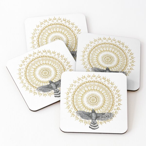 Item preview, Hawk Dreams Mandala designed and sold by deerhawkart.
