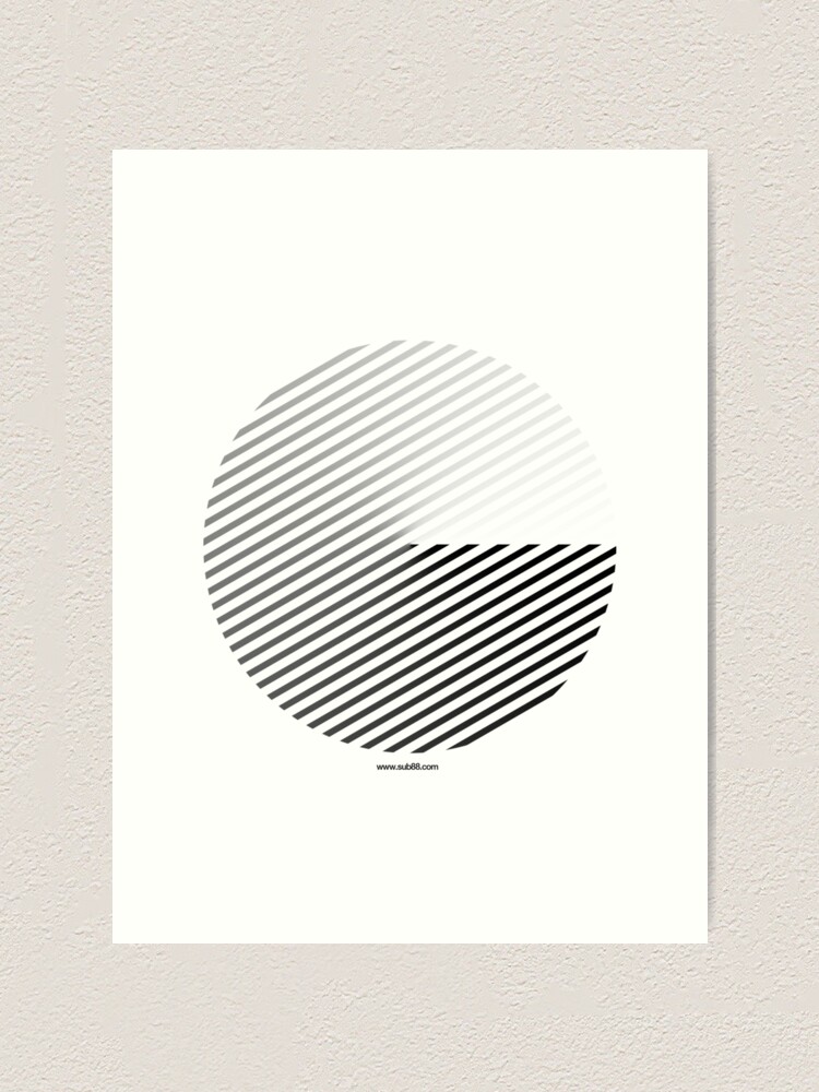 Alternate view of Stripes can be in a disc (BoW) Art Print