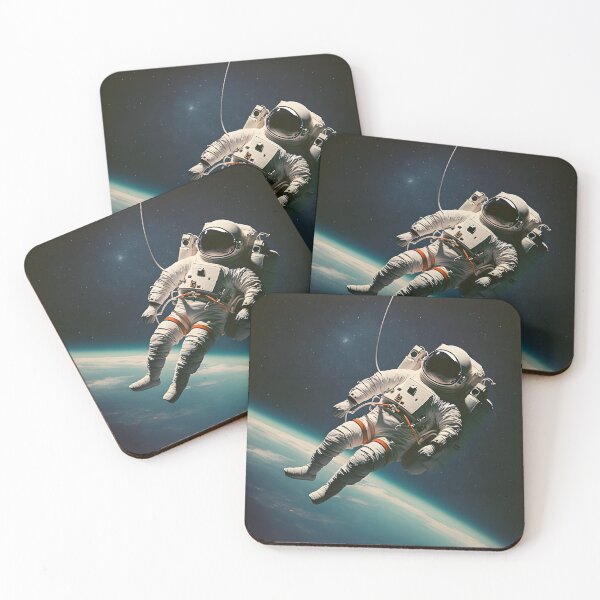 Item preview, Astronaut floating in space in front of earth - Timeless designed and sold by Manuel  Campbellai.