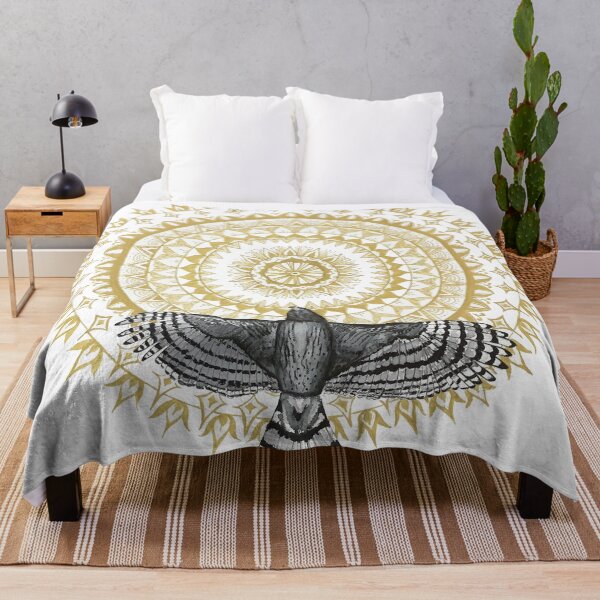 Item preview, Hawk Dreams Mandala designed and sold by deerhawkart.