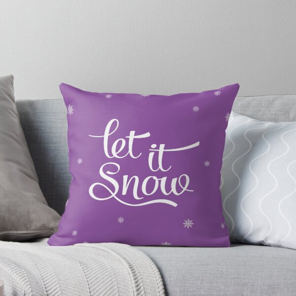 Item preview, Let it snow. Purple Christmas designed and sold by Latte Design.