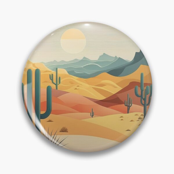 Item preview, Minimal Desert with cactuses designed and sold by Art-Faux.