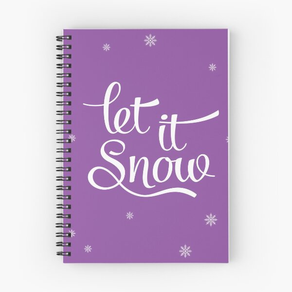 Item preview, Let it snow. Purple Christmas designed and sold by Latte Design.