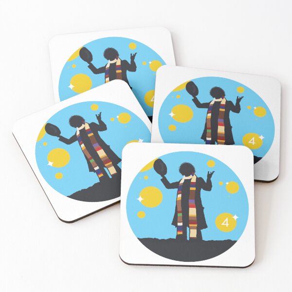 Item preview, Silhouette Fourth Doctor Tom Baker designed and sold by Blue Box Artworks.