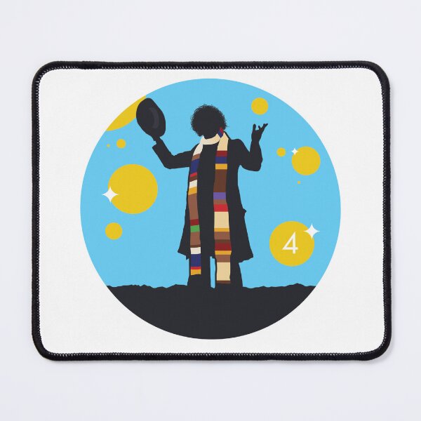 Item preview, Silhouette Fourth Doctor Tom Baker designed and sold by Blue Box Artworks.