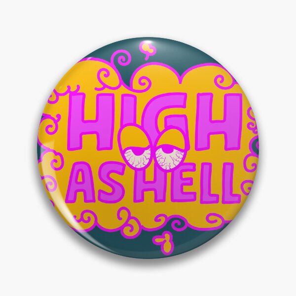 Item preview, High as hell t-shirt design   designed and sold by teedesigndaily.