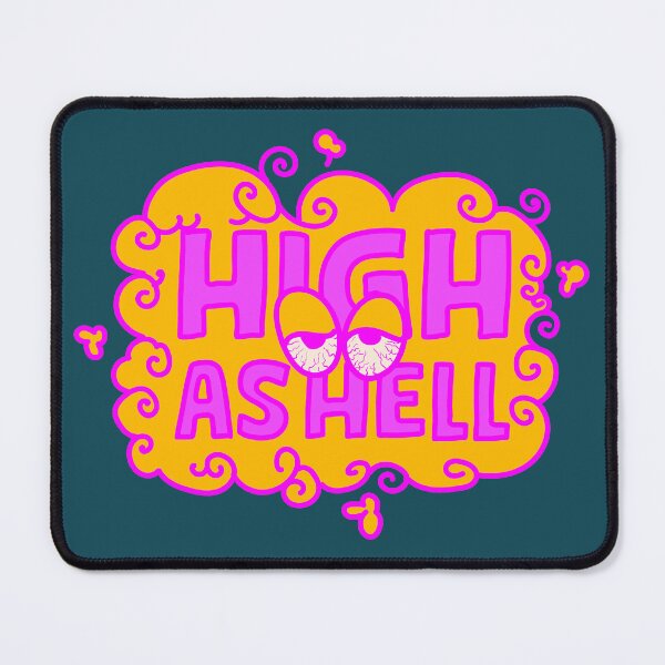 Item preview, High as hell t-shirt design designed and sold by teedesigndaily.