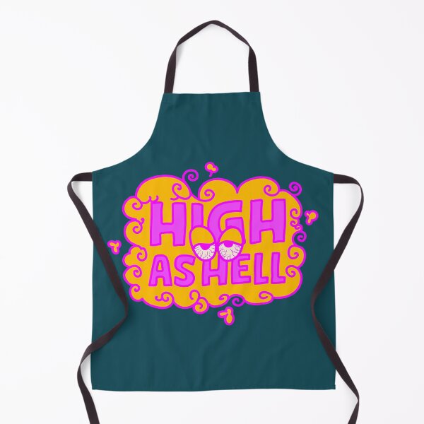 Item preview, High as hell t-shirt design designed and sold by teedesigndaily.