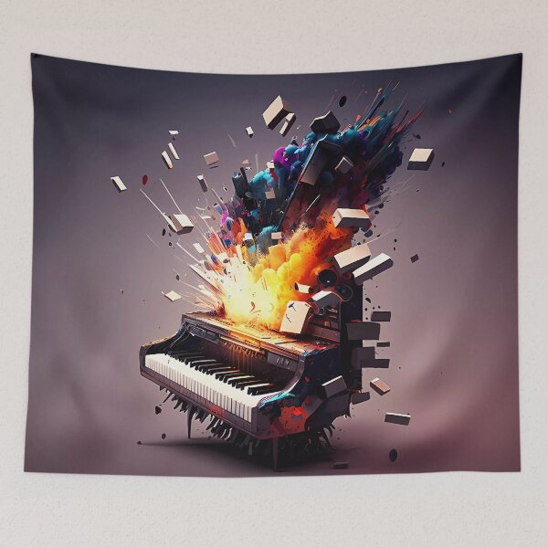 Artikelvorschau, Abstract Piano Keyboard Explosion entworfen und verkauft von Esoteric Designs.