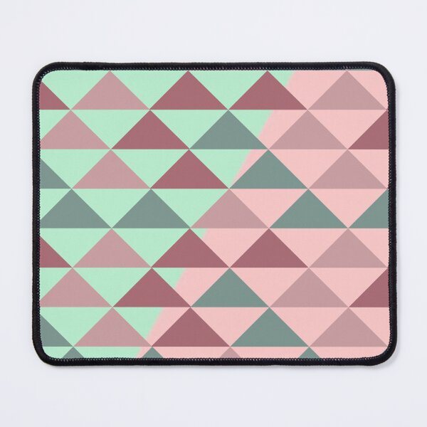 Item preview, Geometric pattern background mint and pink designed and sold by Apkdesigner.