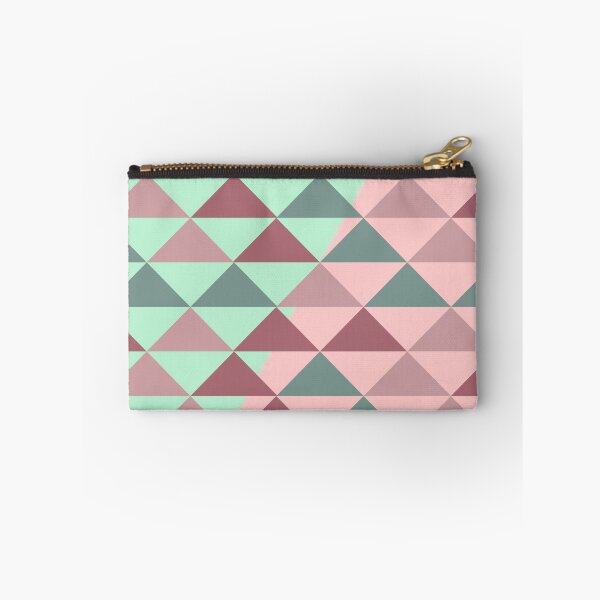 Item preview, Geometric pattern background mint and pink designed and sold by Apkdesigner.