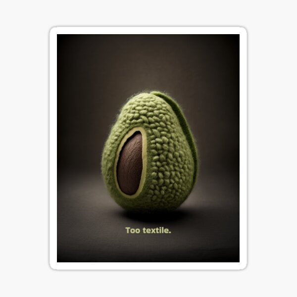 Avocado - Too Textile Sticker