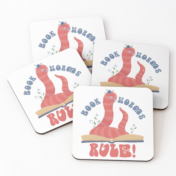 Item preview, Bookworms rule - cute worm reading a book designed and sold by shmodev.