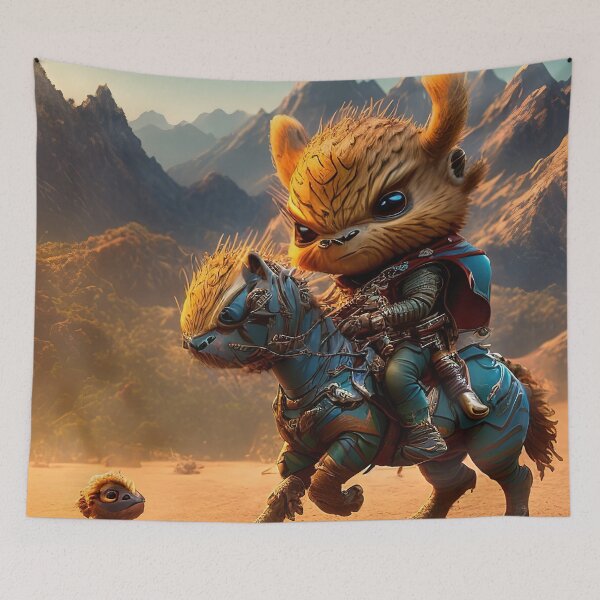 Item preview, Cute Creature on his mount - digital art designed and sold by Excelsior--.