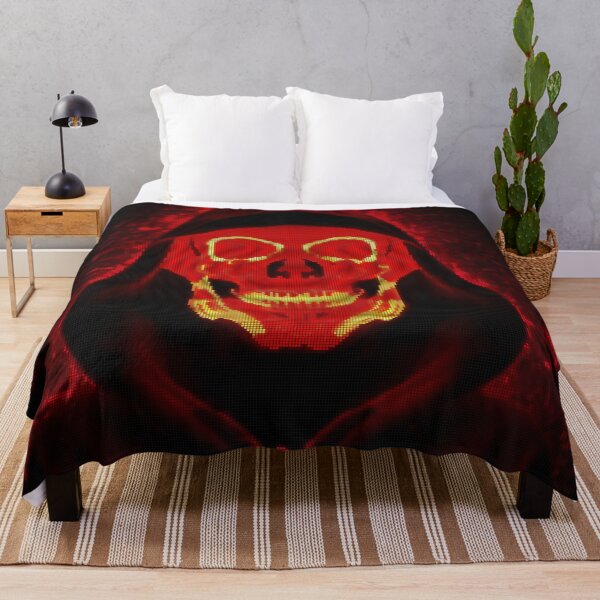 Item preview, Flaming Glowing Skull 8-bit Pixel Art designed and sold by PixelDripped.