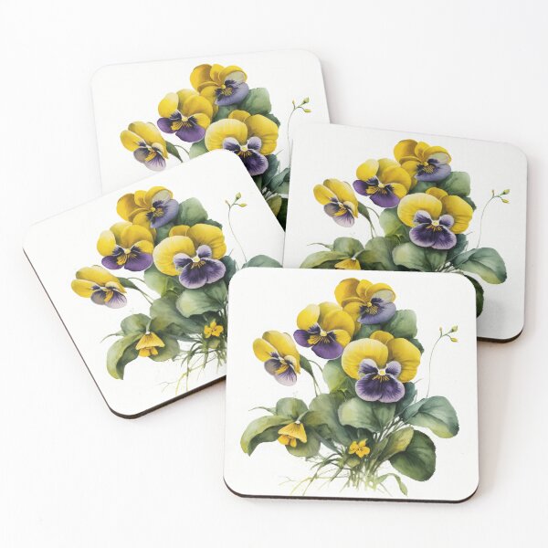 Item preview, Yellow Violas  designed and sold by Vanover Designs.