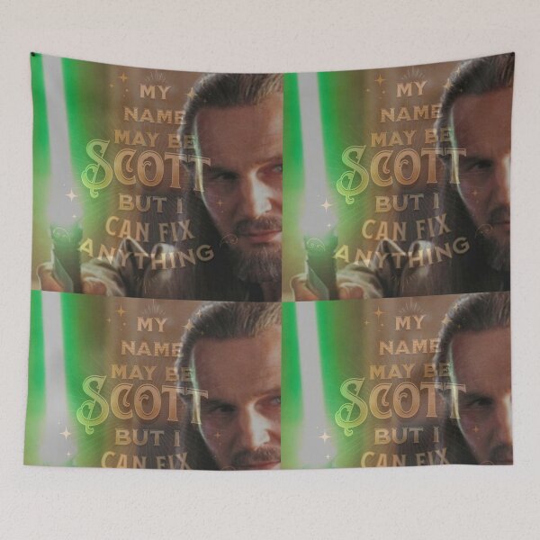 Item preview, Funny Scott Birthday Meme Shirt for Handy Man Obi Wan fans designed and sold by Meme Fandom.